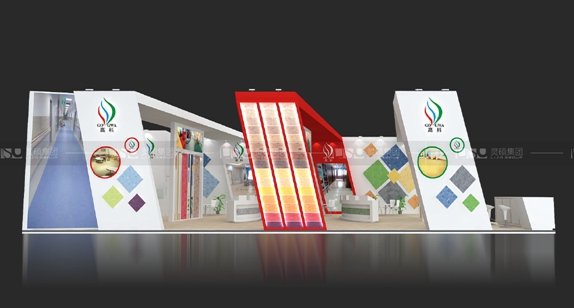 大連高科-地面材料展臺設(shè)計(jì)案例