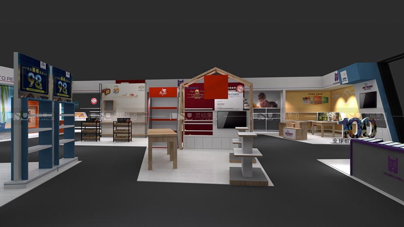 海際-寵物展展臺設(shè)計案例