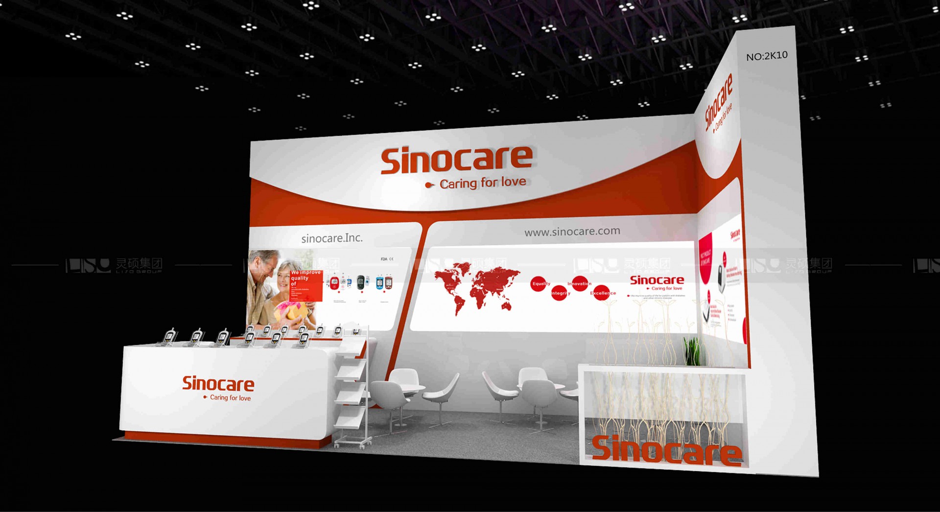 國外展臺設計搭建-三諾生物