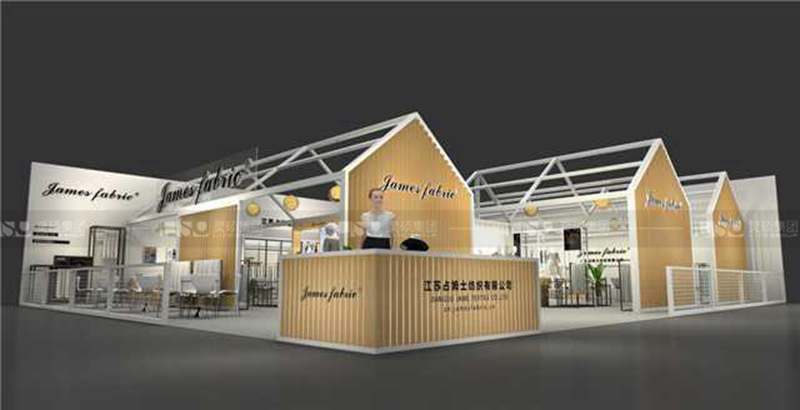 占姆士-紡織展臺(tái)設(shè)計(jì)搭建案例
