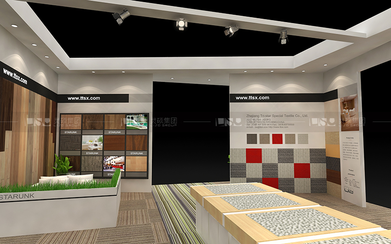 三星紡織-地材展臺設(shè)計搭建案例