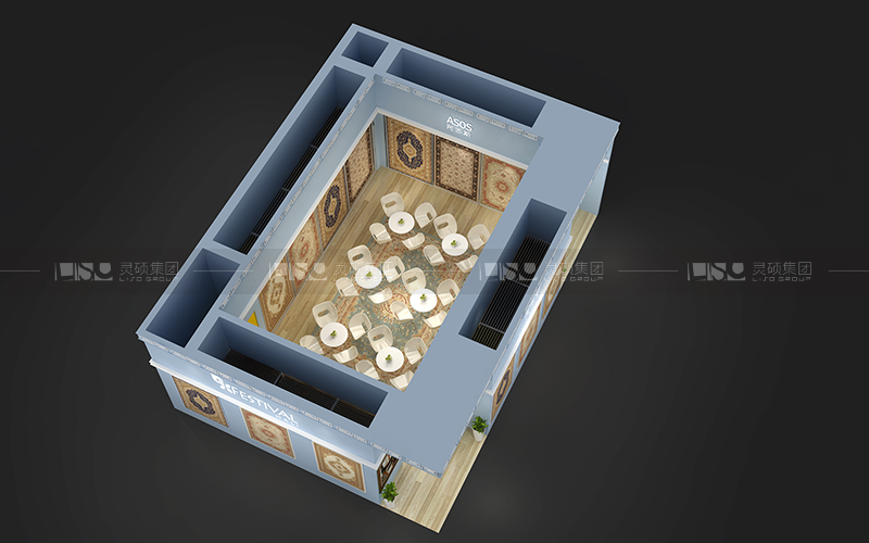 阿蘇斯-地材展臺(tái)設(shè)計(jì)搭建案例