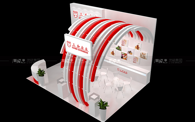 三和-食品添加劑展臺設(shè)計搭建案例