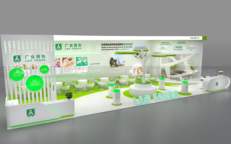 清怡-食品添加劑展臺設(shè)計搭建案例