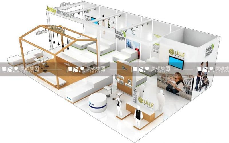 杭州翔贊-美容展展臺(tái)設(shè)計(jì)搭建案例