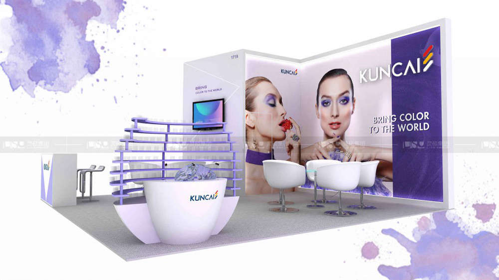 國外展臺設(shè)計搭建-坤彩材料