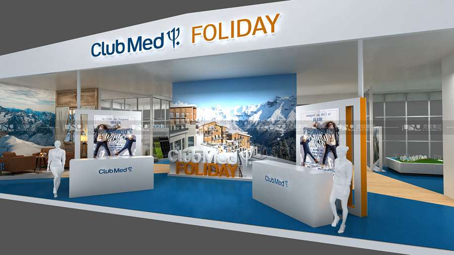 復(fù)星旅文-2019年上海展會展臺設(shè)計案例