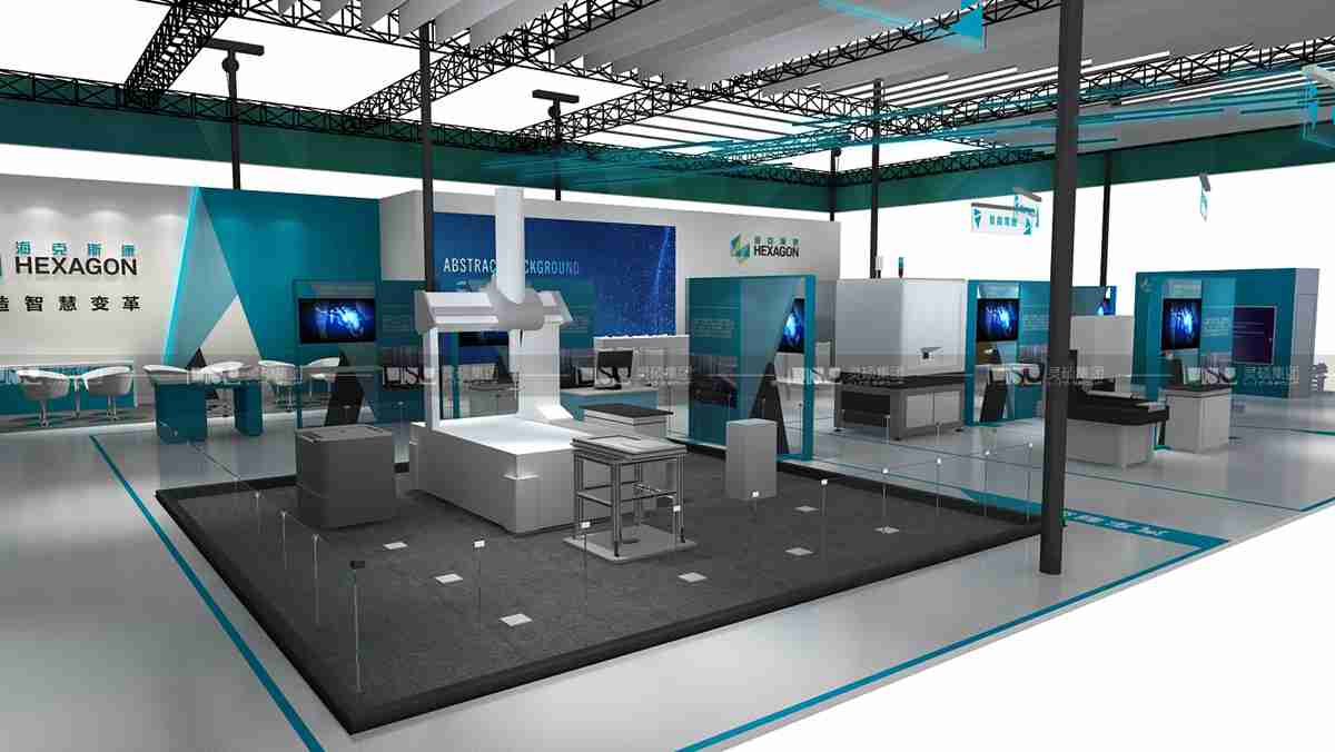 海克斯康-2019年上海展會(huì)展臺(tái)設(shè)計(jì)案例