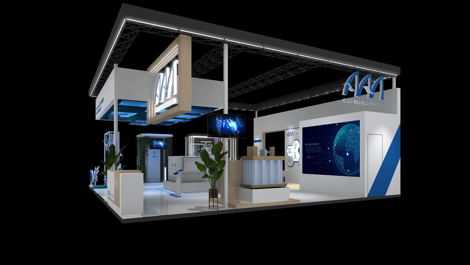 雅威AAVI-上海展會展臺設(shè)計搭建案例