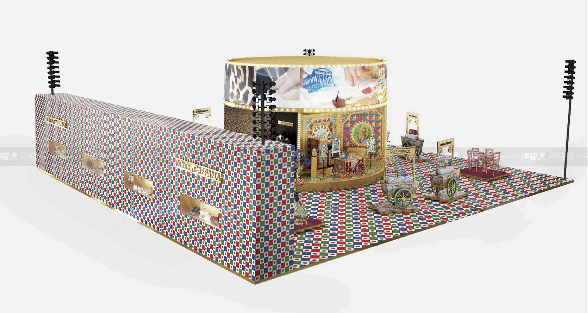 杜嘉班納-2019年上海展會(huì)展臺(tái)設(shè)計(jì)案例