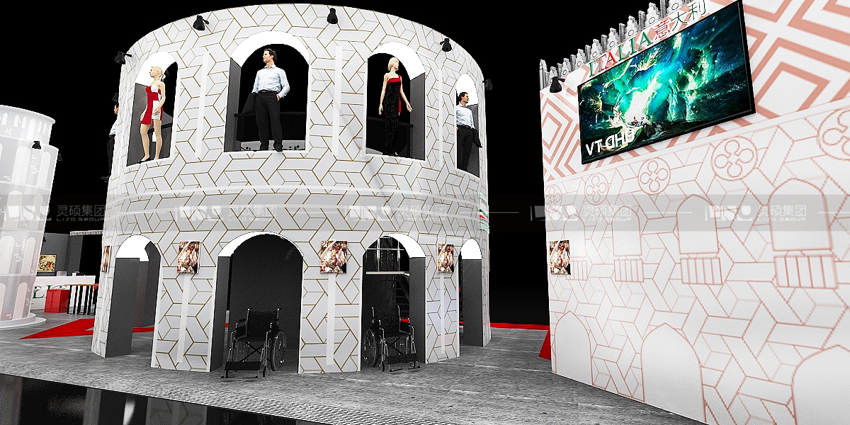 意大利國家館-2019年上海展會展臺設(shè)計案例