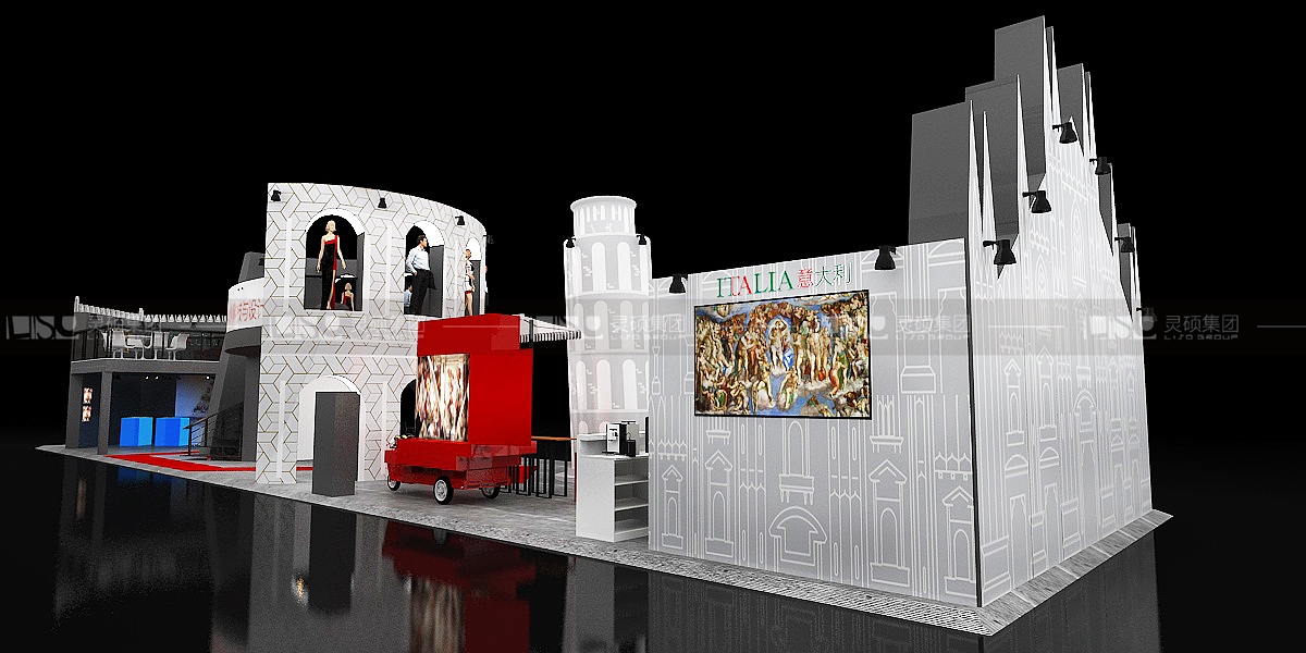 意大利國家館-2019年上海展會展臺設(shè)計案例