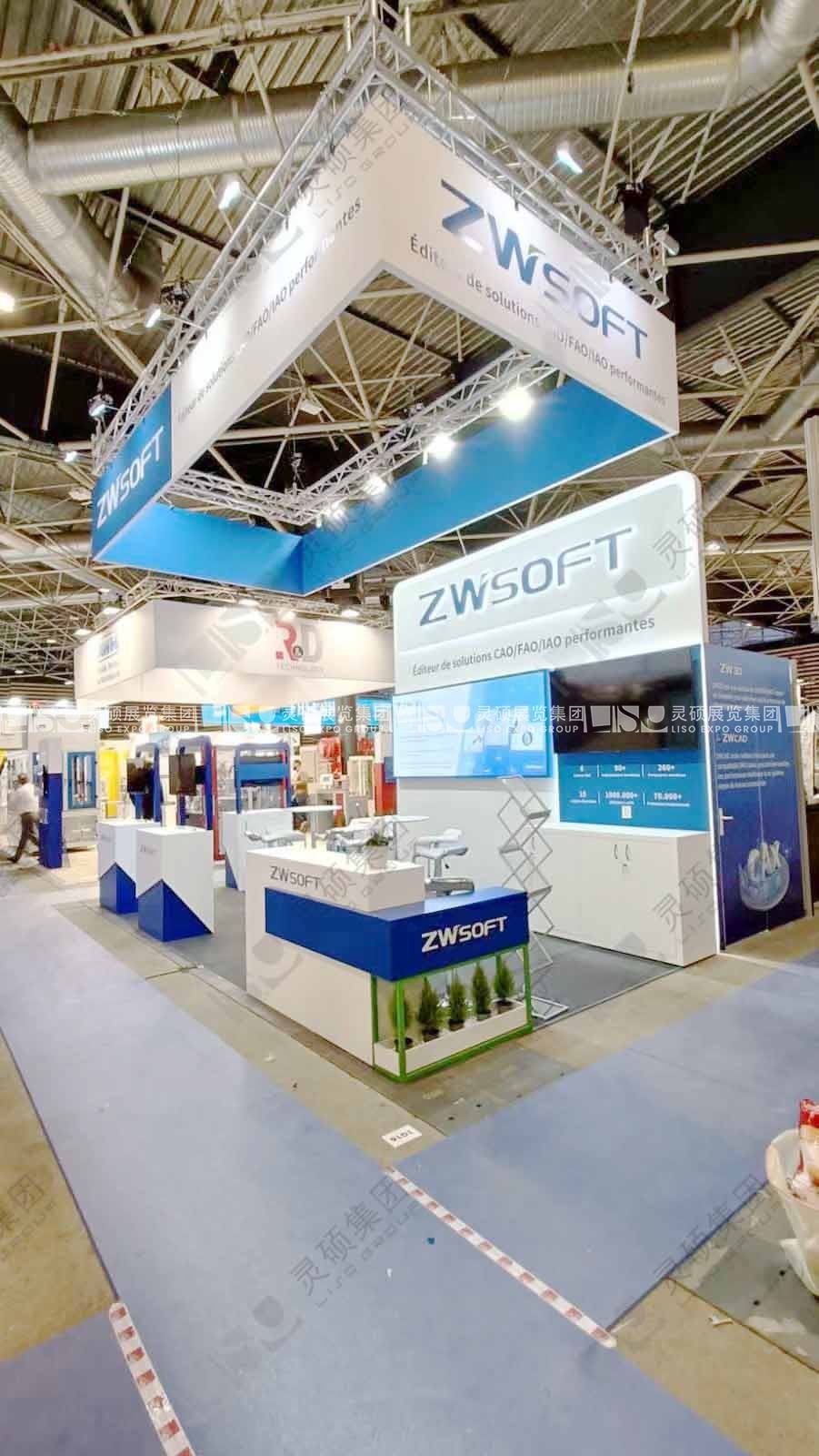 法國工業(yè)展展臺(tái)設(shè)計(jì)搭建-中望